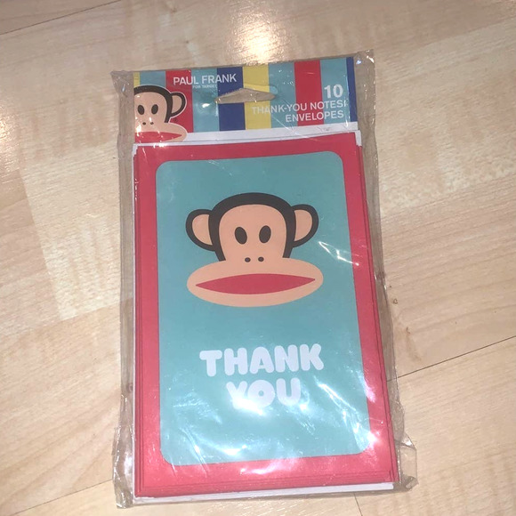 Paul Frank for Target Y2K 10 thank you notes envelopes NEW - Picture 5 of 6